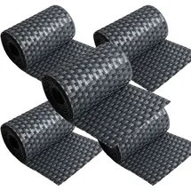 nyvi Sichtschutzstreifen 255 x 19 cm Anthrazit Polyrattan 5 St.