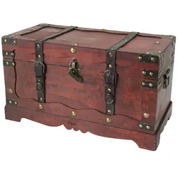 Schatztruhe mit Schloss, Frankreich, HMF 6400, 50 cm