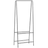 vidaXL Garderobenständer 59 x 35 x 150 cm Schwarz