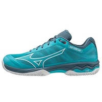 Mizuno Herren Wave Exceed Light CC Tennisschuh, Maui Blue/White/China Blue, 45 EU - 45 EU