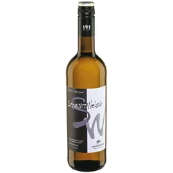 Lauffener Schwarzriesling "Schwarz/Weiss" weißgekeltert QbA 12,5 % vol 0,75 Liter