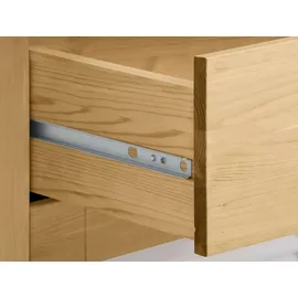 otto home Kleiderschrank OTTO HOME "Rauna, aus massiver Kiefer, 4-türig, mit Lamellen und Kassetten", beige (natur), B:203cm H:183cm T:61cm, Massivholz, Schränke, Kleiderschrank, FSC zertifiziertes Massivholz (Kiefer), robuste Qualität