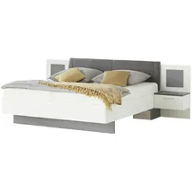 Uno Bettanlage mit LED-Beleuchtung Allegre ¦ weiß ¦ Maße (cm): B: 289 H: 96,5