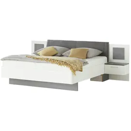 Uno Bettanlage mit LED-Beleuchtung Allegre ¦ weiß ¦ Maße (cm): B: 289 H: 96,5