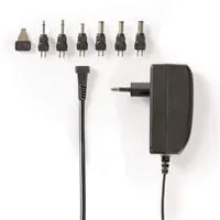Nedis Universal AC Power Adapter - 24 W | 9 - 24 V DC | 1.80 m | 1.0 A - 1.5 A A | 6 plug(s)