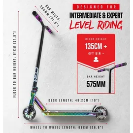 Fantic26 CORE CG1 Stunt-Scooter Park H=81cm Schwarz/Neochrome