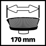 Einhell Oberflächenbürsten-Aufsatz SOFT 170/40