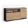 SKRAUT HOME Sideboard 156 x 80 x 37 cm Eiche Schwarz