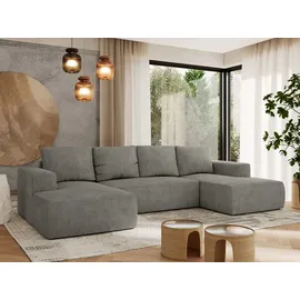 MKS Meble Ecksofa Polyester 5-Sitzer Grau