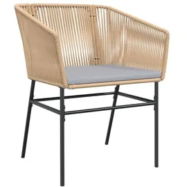 vidaXL Gartenstuhl 53 x 65 x 25 cm braun 2 St.