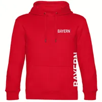 Multifanshop Kapuzen Sweatshirt - Bayern - Brust & Seite