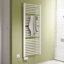 Kermi Badheizkörper Basic-E 524 x 1448 mm 800 W weiß FKS links