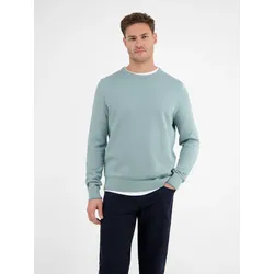 Leichter Strickpullover mit schmaler Rippstruktur - Cloud Blue - XXL