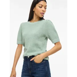 VILA Kurzarmpullover Blau S
