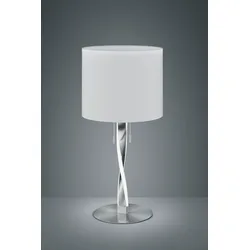 TRIO LEUCHTEN LED Tischleuchte "Nandor", grau (nickelfarben), Ø 30,0cm H: 62,0cm, Lampen, mit integrierten LEDs im Leuchtenfuss, exkl. Leuchtmittel (E27)