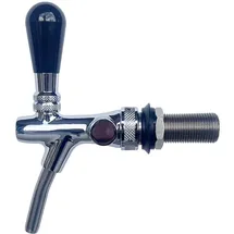 ich-zapfe Zapfhahn, Bierzapfhahn, Schankhahn, Kolbenschankhahn - verchromt, Length:35 mm