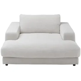 KAWOLA Sessel MADELINE Feincord 150 x 86 x 170 cm Weiß