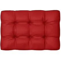 vidaXL Palettenkissen 120 x 80 x 10 cm rot 1 St.