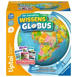Ravensburger tiptoi - Spiel - Der interaktive Wissens-Globus - Lern-Globus für Kinder, lehrreicher Globus