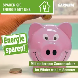 GARDINIA »EASYFIX«, weiß, Thermo, Polyester - weiss