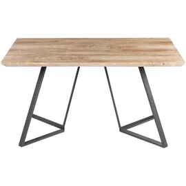 Beliani Esszimmer Set Upton Hellbraun 2-sitzer