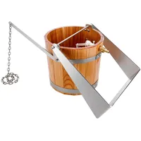 eliga Schwalleimer aus Holz mit Haltebügel