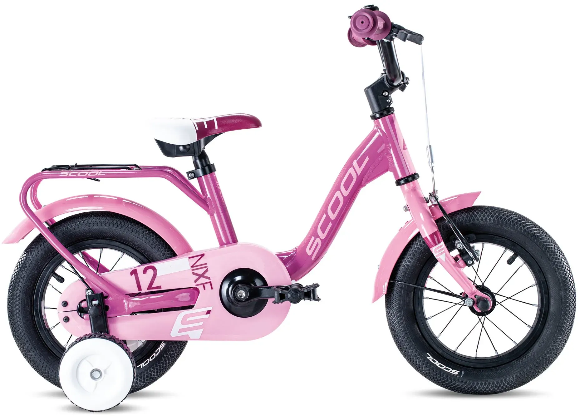Kinderfahrrad - niXe 12 Zoll 1-Gang | ab 2 Jahre - Pink