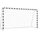 vidaXL Fußballtor Schwarz/Weiß 91953