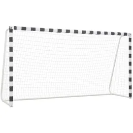 vidaXL Fußballtor Schwarz/Weiß 91953