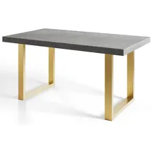 alpi möbel LOFT-U 90 x 77 x 180-280 cm grau/gold