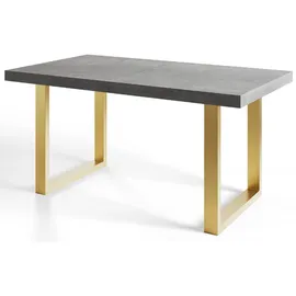 alpi möbel LOFT-U 90 x 77 x 180-280 cm grau/gold