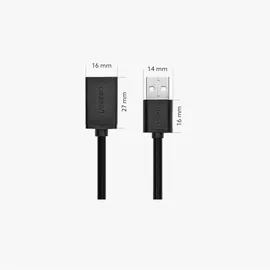 UGREEN USB auf USB 2.0 Adapter 2 m Schwarz