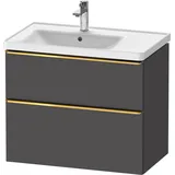 Duravit D-Neo Waschtischunterbau wandhängend Graphit Matt