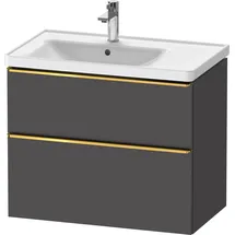 Duravit D-Neo Waschtischunterbau wandhängend Graphit Matt