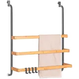 ELUNO Handtuchhalter ohne Bohren Grau