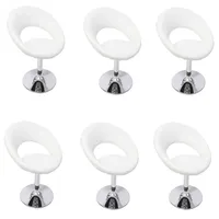 Mendler 6er-Set Esszimmerstuhl Eßzimmerstuhl Stuhl Palermo ~ weiß