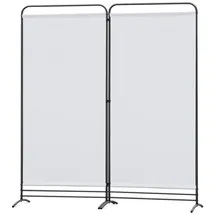 Angel Living Paravent 2 Teilig klappbarer Raumteiler, freistehende Sichtschutzwand (2 St), ür Büro, Balkon, Schlafzimmer und Garten, 162x180cm weiß