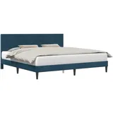vidaXL Modernes Bett 200 x 200 cm Blau