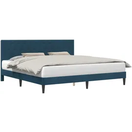 vidaXL Modernes Bett 200 x 200 cm Blau