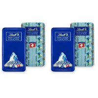 Lindt Schokolade Swiss Classic Collection Box | Vollmilch-Schokoladentafeln | Mini-Schokoladentafeln | 185g | Schokoladengeschenk (Packung mit 2)