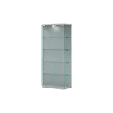 VCM Glasvitrine Benila L Silber