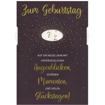 Perleberg Geburtstagskarte Drehzahl Textkarte 11,6 x 16,6 cm