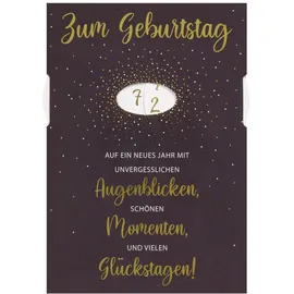 Perleberg Geburtstagskarte Drehzahl Textkarte 11,6 x 16,6 cm