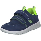 Superfit SPORT7 Mini Sneaker, Blau/Gelb 8050, 23 EU Weit