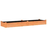 vidaXL Hochbeet mit Einsatz 240 x 60 x 25 cm Braun