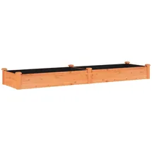 vidaXL Hochbeet mit Einsatz 240 x 60 x 25 cm Braun