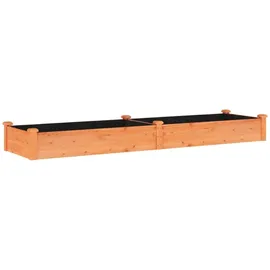 vidaXL Hochbeet mit Einsatz 240 x 60 x 25 cm Braun