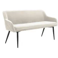 SalesFever Sitzbank Komfortable Sitzbank Creme 160 x 85 x 61 cm