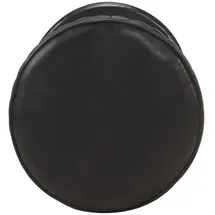 vidaXL Barhocker Schwarz Echtleder