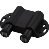 Maco Druckmagnetschnapper zweifach, zum Anschrauben, Kunststoff schwarz